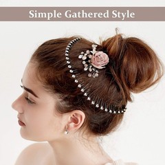 WILLBOND 14 Pcs Flexible Circle Headbands Circular Stretch Comb with Tooth Co…
