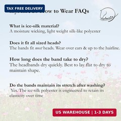 Equestrian Headbands Designed to Wick Moisture and Protect Hair Under Helmets, f