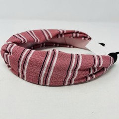 Tasha Womens One Size Fits Most Stripe Knotted Headband Pink White H32187 $28