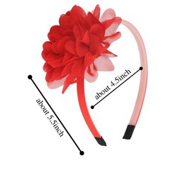 Chiffon Flower Hairbands with Teeth for Girls & Teens Pack of 15