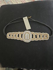 Deepa Gurnani Beaded Two Tone Headband NWT