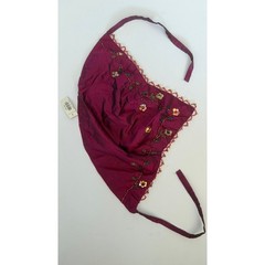 Vintage Topshop 100% Silk Embroidered Bandana Scarf Boho Y2K Luxury NWT