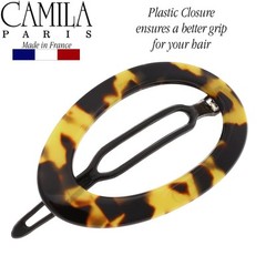 Camila Paris French Hair Barrette Clip for Women, Handmade, Metal-Free Closure