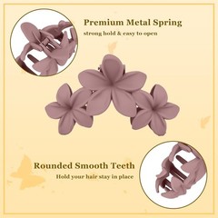 4 Pcs Large Matte Non-Slip Claw Hair Clips for Thick Hair – Strong Hold Jaw Clip