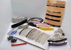 Large Vintage Retro Lot Hair Accessories 70s 80s 90s Early 2000s 134 Piece