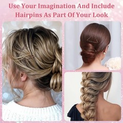 XLIUAX 150 Count Mini Bobby Pins, 1.38 Inch Small Bobby Pin Curved Waved Hair…