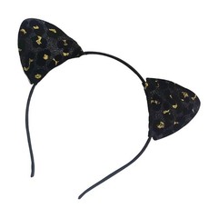 Leopard Pattern Cats Ear Hairhoop 2000s Headband for Formal Party Music Festival