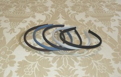 Handmade Preppy Multicolor 1/4″ Solid Color Linen Blend Fabric Headband Lot 6pc