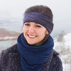 1/2 Winter Ear Warmer with Ponytail Fleece Ear Warmer Headband for Women Running