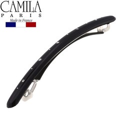 Camila Paris CP3251 French Hair Barrette Large Brown, Long Skinny Strong Grip