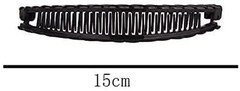 2Pack One Black and One Brown Tort Banana Clips Fish Clips Combs Tool Vintage Cl