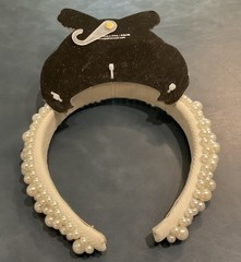 CAPELLI NEW YORK LUXE Ivory PEARL One Size Headband NEW