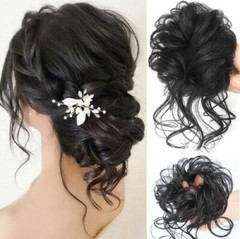 Thick Curly Messy Bun Hair Piece Scrunchie Natural Hair Extensions More Colors