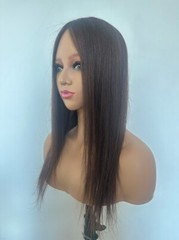8″x8″Mono&silk top 100% human virgin remy fine hair topper,wavy/straight 10″~28″