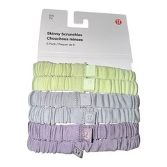 Lululemon Skinny Scrunchies 6 Pack SILD PPAS HRBA NWT