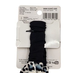Scunci Deep Teal Fabric Hair Headband and Button Hairband Set with Jewels Bundle