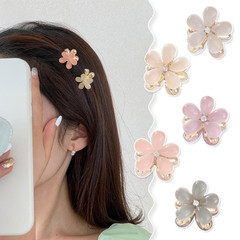 20Pcs Mini Flower Hair Clips Crystal Spring Claw Clips Small Flower Hair Claw Cl