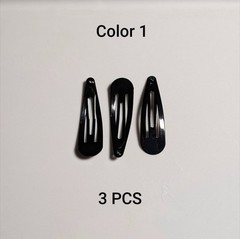 3PCS Cute 5CM Hair Clips Pins Metal Snap Hair Accessories for Girls BB Hairpins