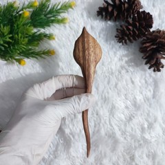 Handmade Calla lily Hair pin Hair stick Hair fork | Wooden hair accessory Gifts
