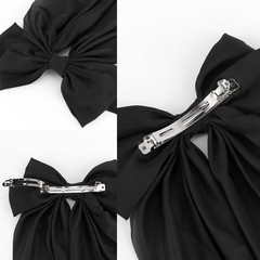 ATODEN Silky Satin Hair Bows 2Pcs Big Hair Bows for Women Hair Ribbons Oversized