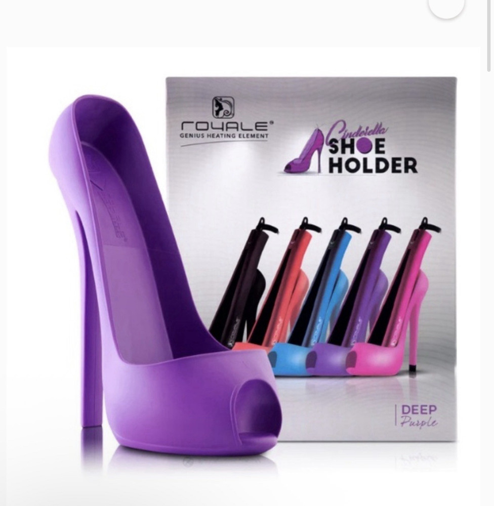 $80 MSRP Royale Cinderella Shoe Holder- Deep Purple