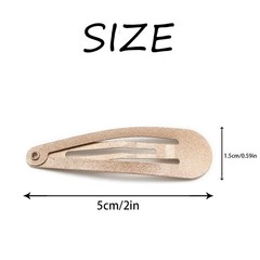 Dofash 5CM/2IN Metal Snap Hair Clips Women 12 Count Caramel Blonde Grip