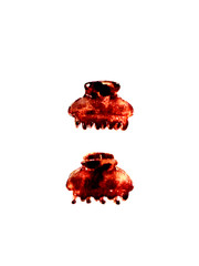French Small Classic Claw Clip Lot Of 2