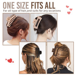Hair Clips for Women 4.3 Inch Large Hair Claw Clips for Women Thin Thick Curly H