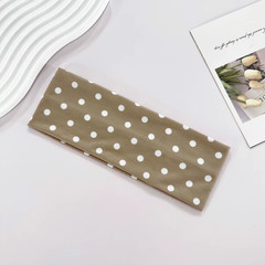 1Pc Polka Dot Yoga Elastic Headband – Fashionable Dot-Pattern Makeup Headband, S