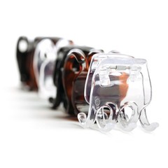 Goody Classic Claw Hair Clips – 6-Count, Clear, Brown and Black – 1/2 Claw Will