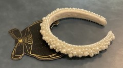 CAPELLI NEW YORK LUXE Ivory PEARL One Size Headband NEW