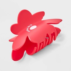 Acrylic Flower Claw Hair Clip – Universal Thread Red & Green
