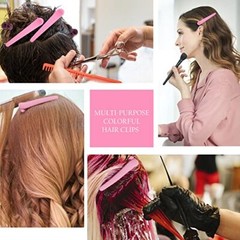 24 PCS 3.1 Inch Matte Alligator Hair Clips Barrettes No Crease Duck Pink