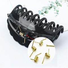 8 Set Hair Claw Clip Spring Replacement with Central Axle Rod for Large Medium