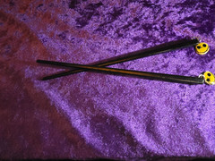 RARE 1997 Promo Nightmare Before Christmas Jack Skellington Hair Chop Sticks
