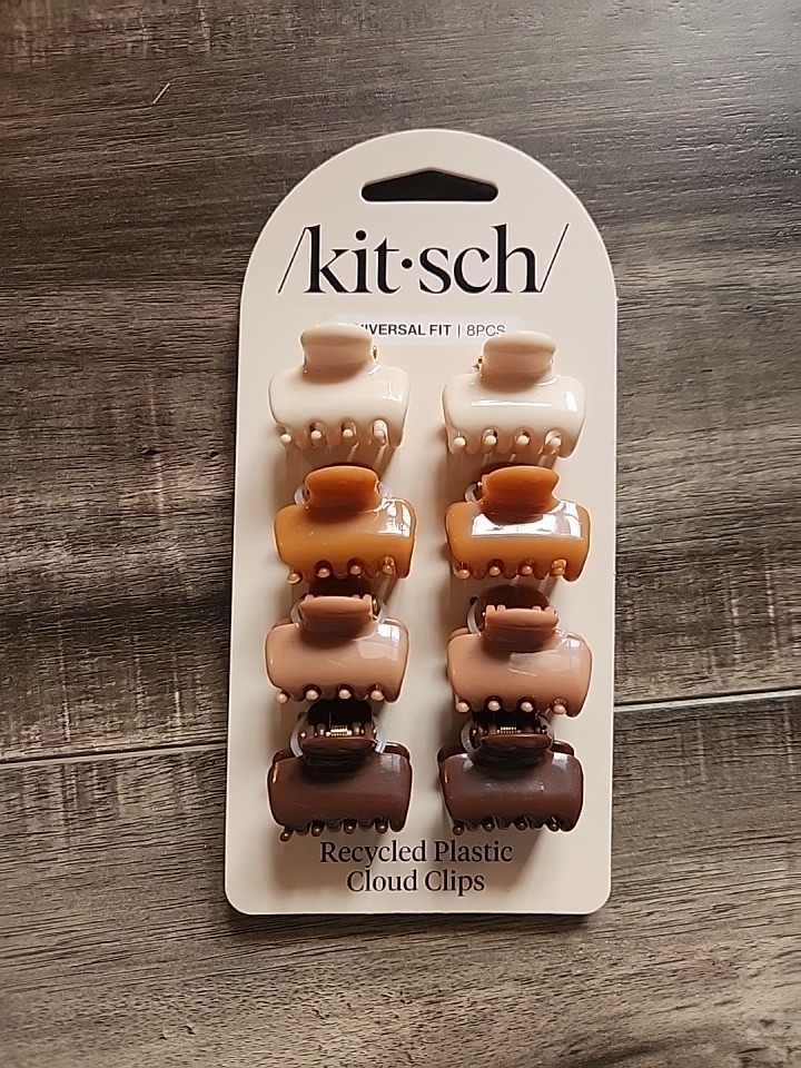 Kitsch Recycled Plastic Cloud Claw Clips 8 pc Set