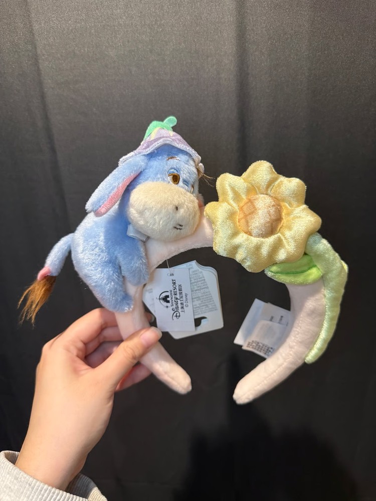 Disney Baby Eeyore ears headband Winnie the Pooh Bear Sunflower flower cute
