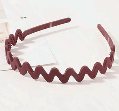 Simple Wave anti Slip Plastic Hairbands Headband Women Girls Kids Scrunchie Hair