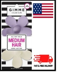 Gimme Daisy Claw Clip, Purple White, 2 Ct