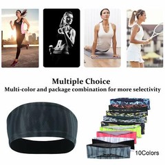 Men Women Headband Sweatband Hairband Moisture Wicking Workout Sports Headbands