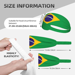 Cute Flag Sports Sweatband for Women Men Moisture Wicking Headband for Running,