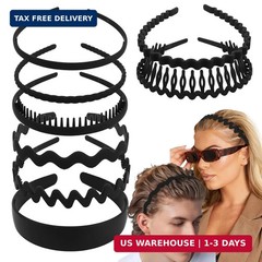 CAVETEE 8PCS Different Designs Headbands for Women，Headbands with Teeth Non Slip