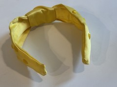 Yellow Gemstone headband With Top Knot NWOT
