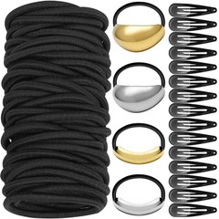 120PCS Hair Accessories Set, Elastic Hair Ties, Hair Clips, Metal Hair Ties