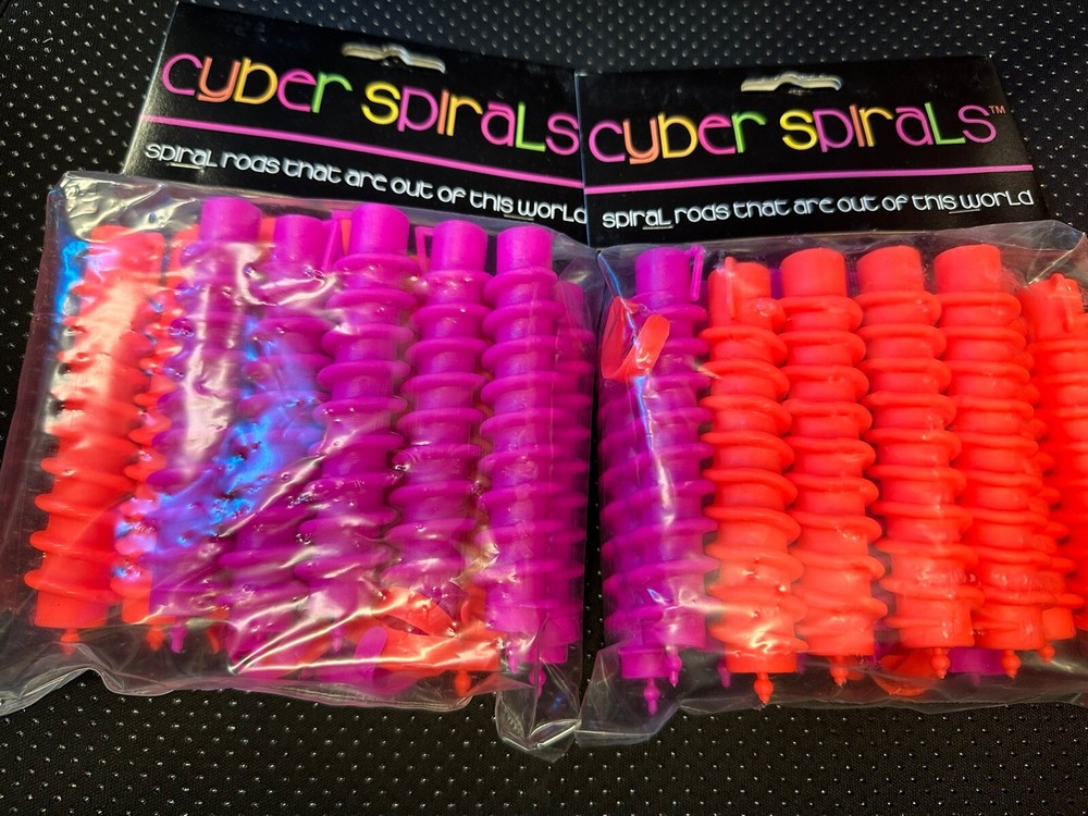 2 Packs Curling Rod Spiral Hair Rollers For Styling Wavy Curl Perm (24 Rollers)