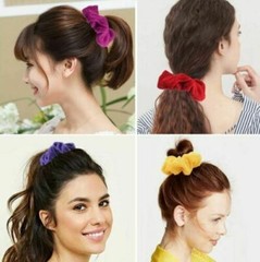 5-50 Pcs Hair Scrunchies Velvet Elastics Hair Ties Scrunchy Bands Ties Ropes Lot