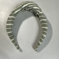Green & White Striped Knotted Front Top Headband A New Day Dusty Adult One Size