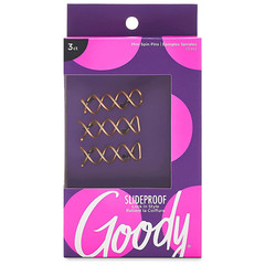 Goody Slideproof Mini Spin Pins – 3 Ct, Assorted Colors, Spiral Hair Pins, Quick