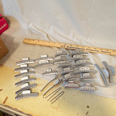 Women’s Silver Metal Hair Clip Lot, Silver Tone Metal Clip Vintage