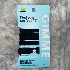 Gimme Bounce Back 5ct. Hair Bands 4-Medium/1-thick Hair Bands Black Color